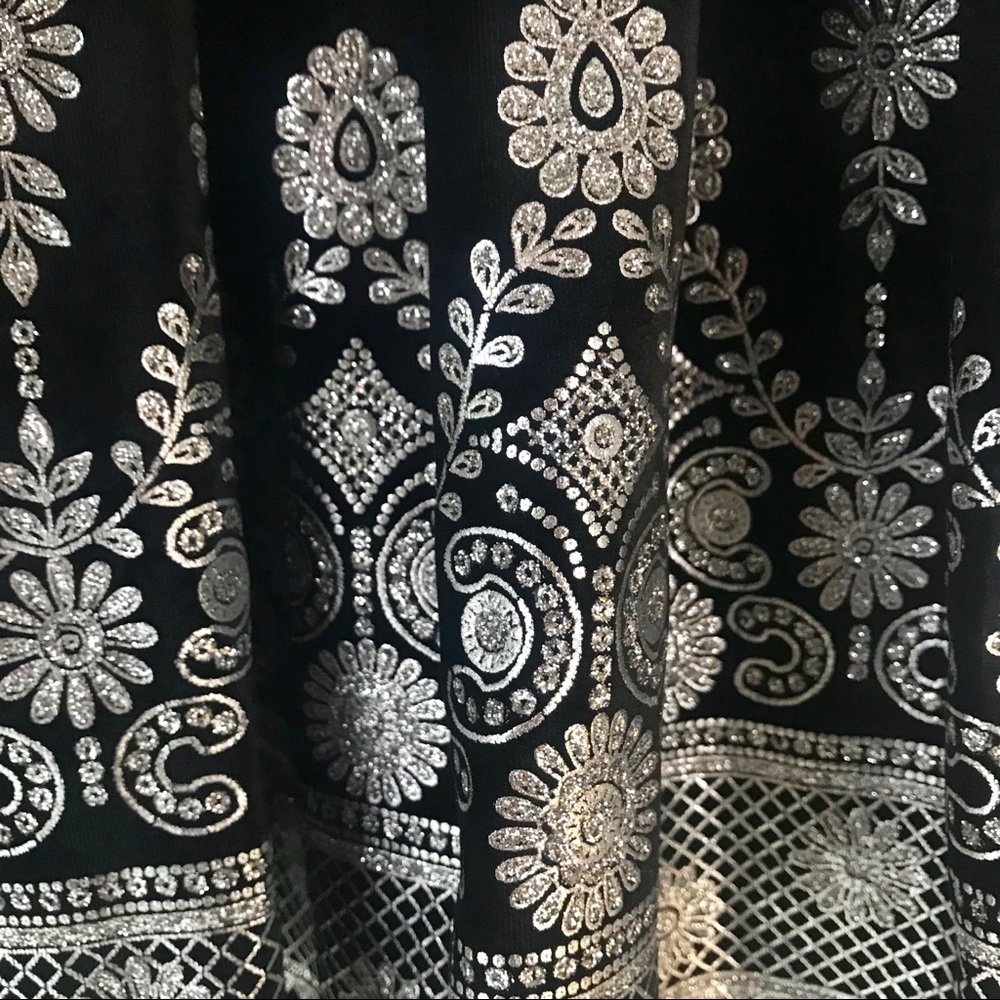 Rare Elegant Velvet & Glitter LulaRoe Amelia Dress